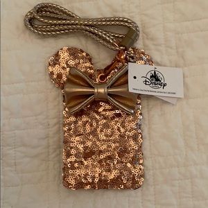 Disney Parks Loungefly Rose Gold Lanyard - NWT
